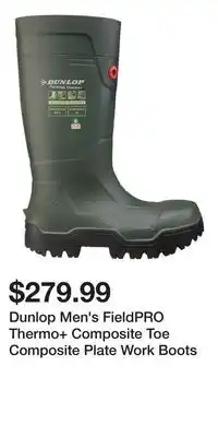 Mark's Dunlop Men's FieldPRO Thermo+ Composite Toe Composite Plate Work Boots offer