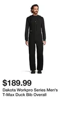 Mark's Dakota Workpro Series Men's T-Max Duck Bib Overall offer