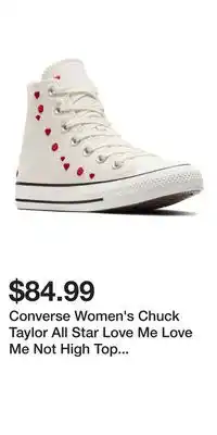 Mark's Converse Women's Chuck Taylor All Star Love Me Love Me Not High Top Sneakers offer