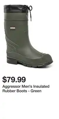 Mark's Aggressor Men's Insulated Rubber Boots - Green offer