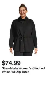 Mark's Shambhala Women's Clinched Waist Full Zip Tunic offer