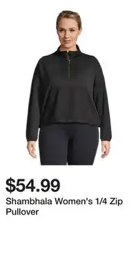 Mark's Shambhala Women's 1/4 Zip Pullover offer