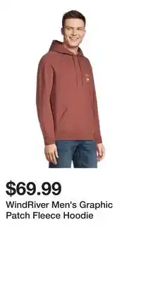 Mark's WindRiver Men's Graphic Patch Fleece Hoodie offer