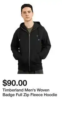 Mark's Timberland Men's Woven Badge Full Zip Fleece Hoodie offer