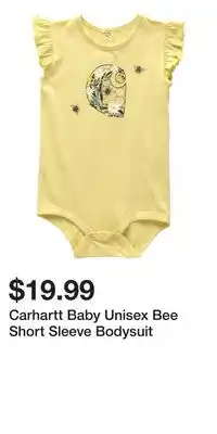 Mark's Carhartt Baby Unisex Bee Short Sleeve Bodysuit offer