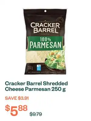 Voilà Cracker Barrel Shredded Cheese Parmesan 250 g offer