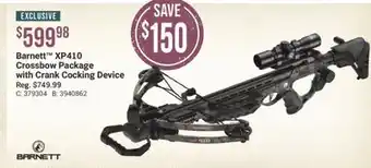 Cabela's Barnett XP410 Crossbow Package with Crank Cocking Device offer