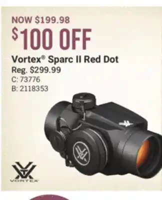 Cabela's Vortex Sparc II Red Dot offer