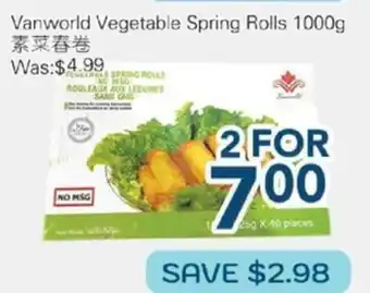 Oceans Fresh Food Market Vanworld Vegetables Spring Rolls offer