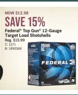 Cabela's Federal Top Gun 12-Gauge Target Load Shotshells offer