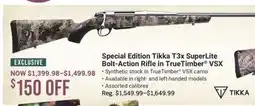 Cabela's Special Edition Tikka T3x SuperLite Bolt-Action Rifle in TrueTimber VSX offer