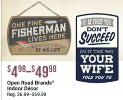 Cabela's Open Road Brands Indoor Décor offer