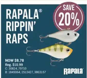 Cabela's RAPALA RIPPIN' RAPS offer