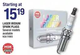 NAPA Auto Parts Laser Iridium Spark Plugs offer