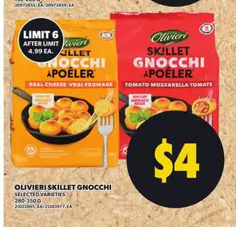 Loblaws OLIVIERI SKILLET GNOCCHI 280-350G offer