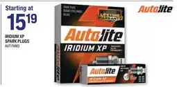 NAPA Auto Parts IRIDIUM XP SPARK PLUGS offer