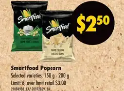 No Frills SMARTFOOD POPCORN, 150 G - 200 G offer