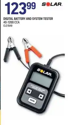 NAPA Auto Parts Digital Battery and System Tester offer