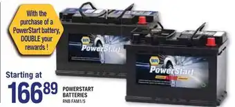 NAPA Auto Parts POWERSTART BATTERIES offer