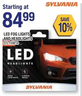 NAPA Auto Parts LED Fog Lights and Headlights offer