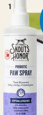 Petvalu Skout's Honor Probiotic Paw Spray offer