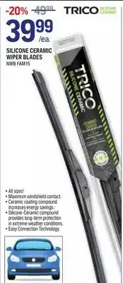 NAPA Auto Parts SILICONE CERAMIC WIPER BLADES offer