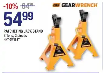 NAPA Auto Parts RATCHETING JACK STAND offer