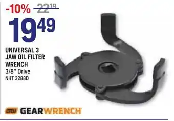 NAPA Auto Parts UNIVERSAL 3 JAW OIL FILTER WRENCH offer