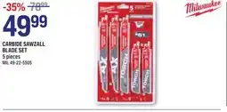 NAPA Auto Parts CARBIDE SAWZALL BLADE SET offer