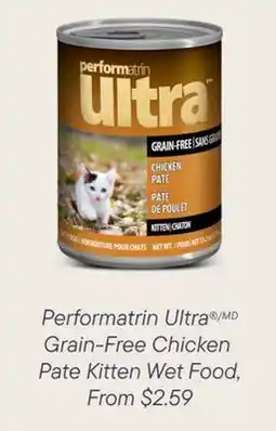 Petvalu Performatrin Ultra /MD Grain-Free Chicken  Pate Kitten Wet Food offer