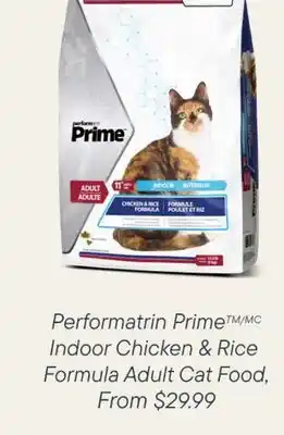 Petvalu Performatrin PrimeTM/MC Indoor Chicken & Rice Formula Adult Cat Food offer