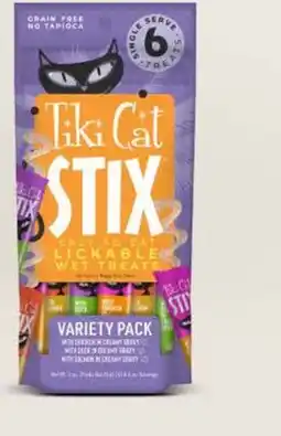 Petvalu Tiki Cat Stix Wet Treats Variety Pack Cat Treats offer