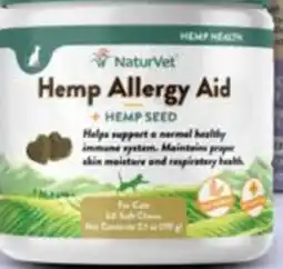 Petvalu NaturVet Hemp Allergy Aid Soft Chews for Cats offer