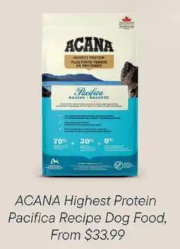 Petvalu ACANA Highest Protein Pacifica Recipe Dog Food offer