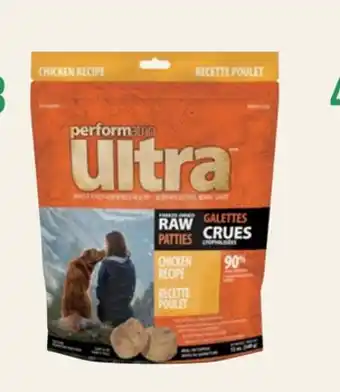 Petvalu Performatrin Ultra /MD Freeze-Dried Raw Patties Chicken Recipe Dog Food offer