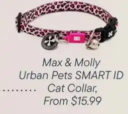 Petvalu Max & Molly  Urban Pets SMART ID  Cat Collar offer