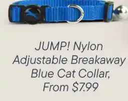 Petvalu JUMP! Nylon  Adjustable Breakaway  Blue Cat Collar offer