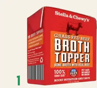 Petvalu Stella & Chewy's Grass-Fed Beef Broth Topper offer