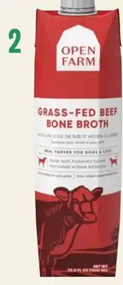 Petvalu Open Farm Grass-Fed Beef Bone Broth Dog & Cat Meal Topper offer