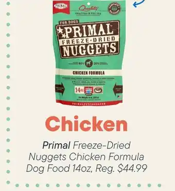 Petvalu Chicken Primal Freeze-Dried Nuggets Chicken Formula Dog Food offer