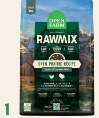 Petvalu Open Farm RawMix Open Prairie Recipe Grain & Legume Free Dog Food offer