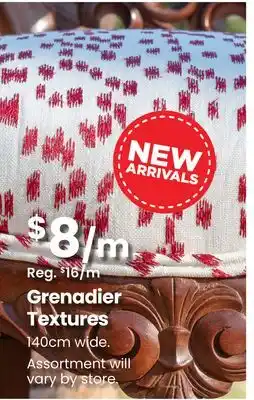 Fabricland Grenadier Textures offer