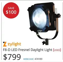 Vistek F8-D LED Fresnel Daylight Light offer