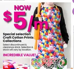 Fabricland Special selection Craft Cotton Prints Collections offer