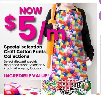 Fabricland Special selection Craft Cotton Prints Collections offer