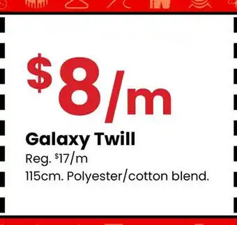 Fabricland Galaxy Twill offer