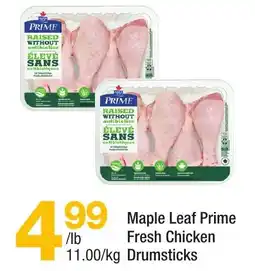 Highland Farms Maple Leaf Prime Fresh Chicken Drumsticks offer