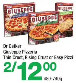 Highland Farms Dr oetker giuseppe pizzeria thin crust, rising crust or easy pizzi offer