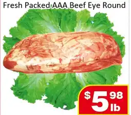 Jian Hing Supermarket Fresh Packed AAA Beef Eye Round offer