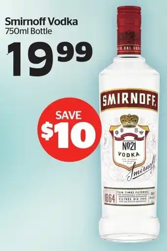 Calgary Co-op Smirnoff Vodka offer